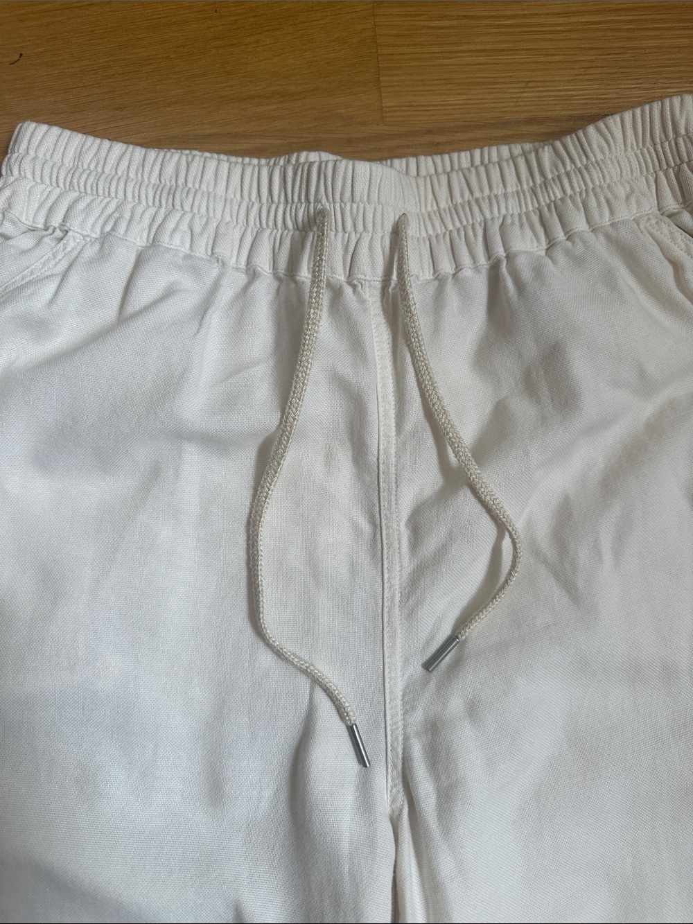 COMMUNITY Drawstring Pants in White - Size Small - Picture 4 of 8